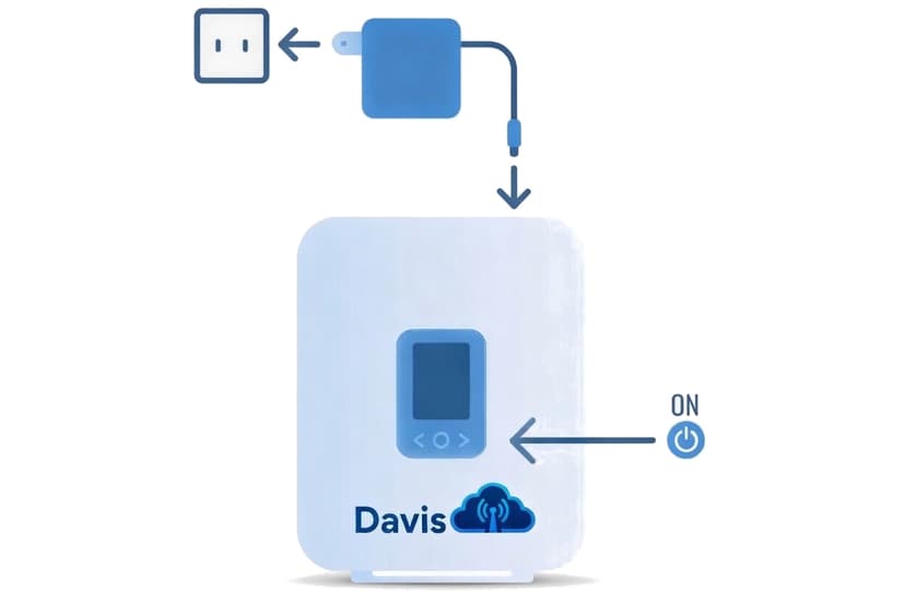 Simply plug it in! Just plug the power cord into your new device and allow it to boot up!